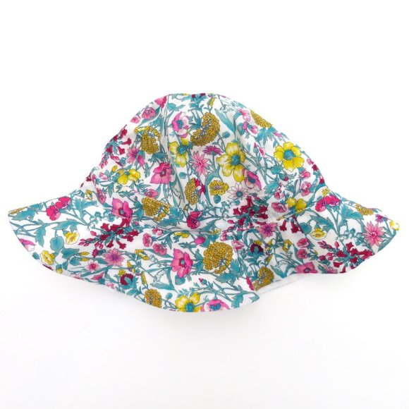 Jacadi Liberty Art Fabrics Baby Bucket Hat With Bow 6 Months - Picture 1 of 7